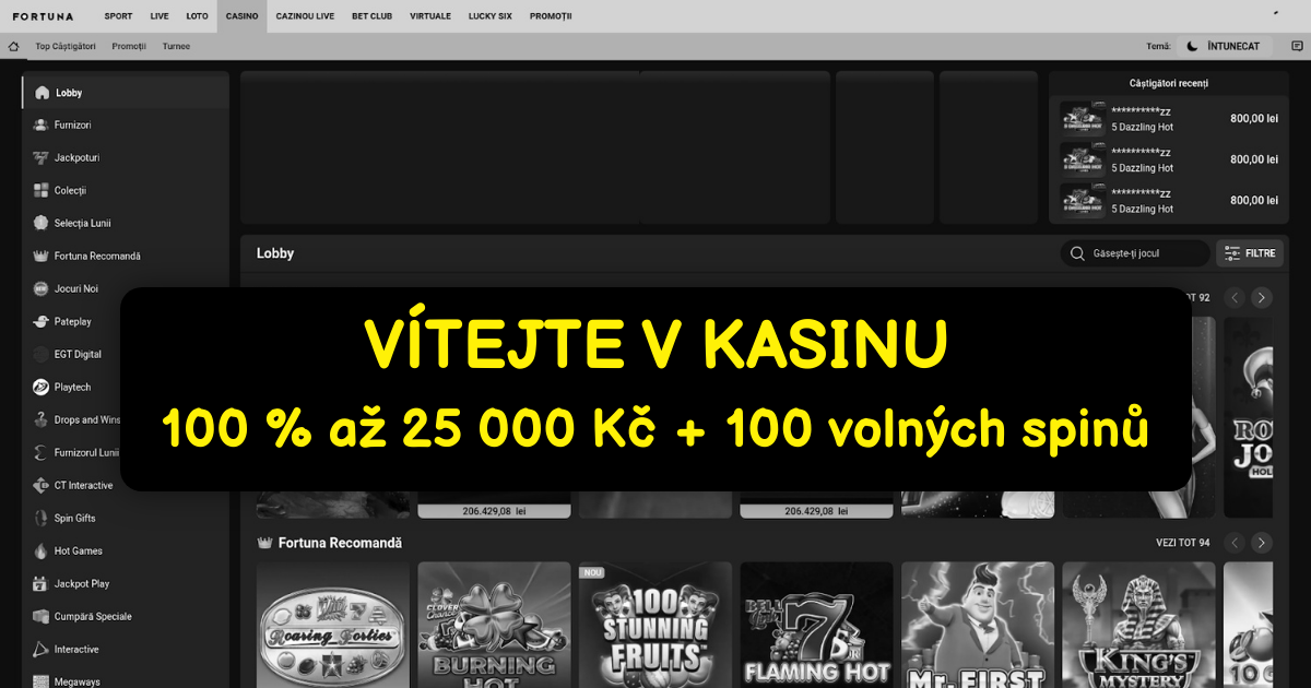 Fortuna Casino - Prémiové online automaty | Exkluzivní bonusy