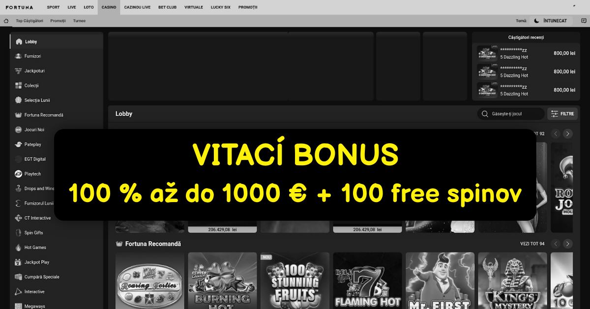 Fortuna Casino - Prvotriedne Online Hry | Exkluzívne Bonusy